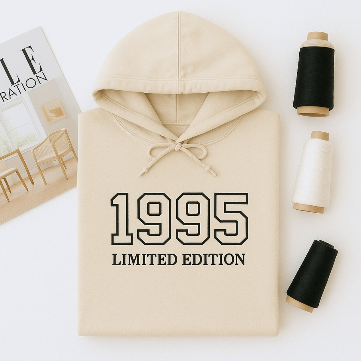 1995 Limited Edition Hoodies - Custom Birth Year Embroidered - Perfect 30th Birthday Gift