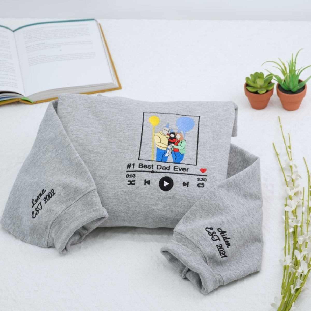 Individuell bestickte Engel- und Dämonenkatze-Kapuzenpullover für Paare