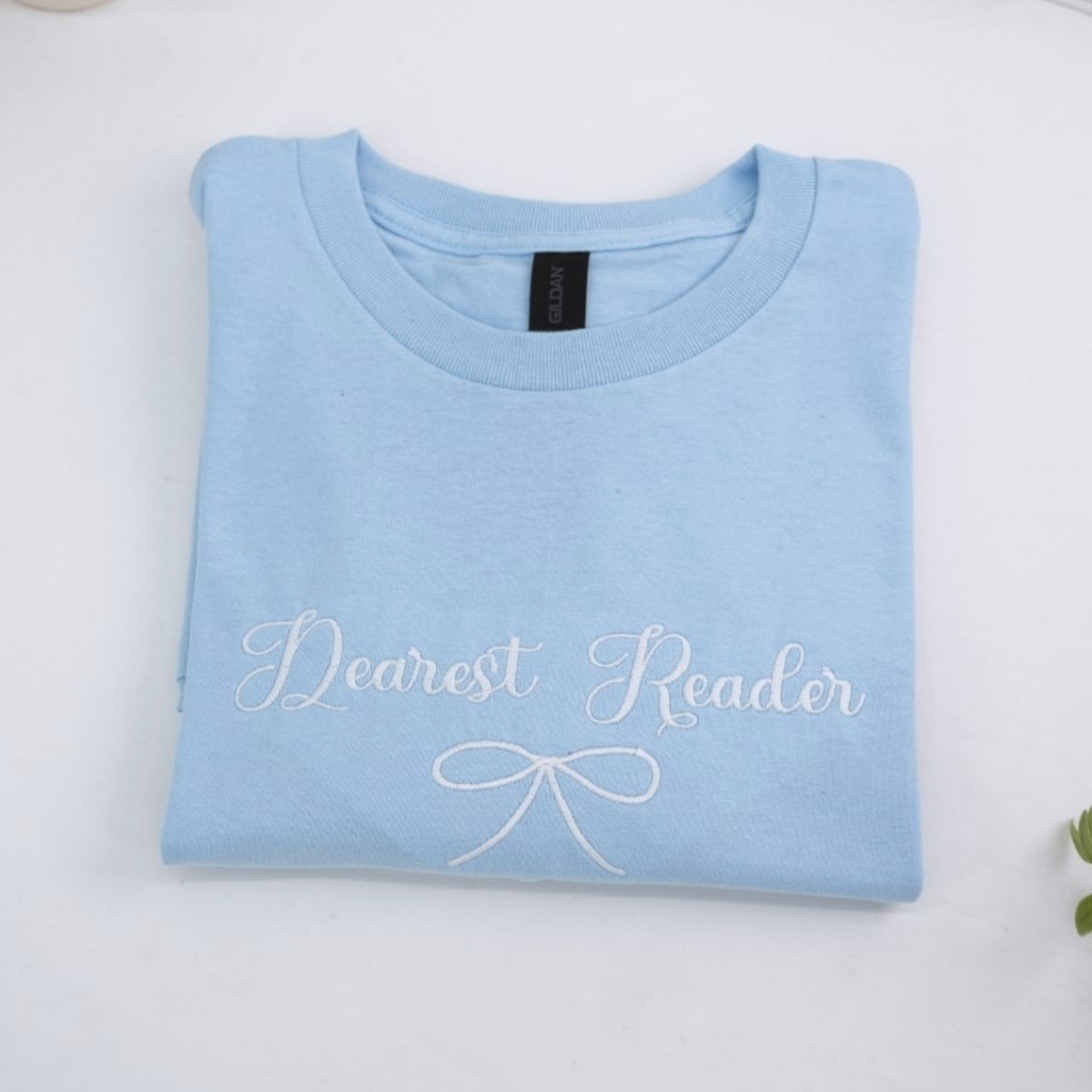 Book Lover T-Shirts - Dearest Reader Embroidered Shirts - Literary Gift for Book Enthusiasts - Reading Community Apparel