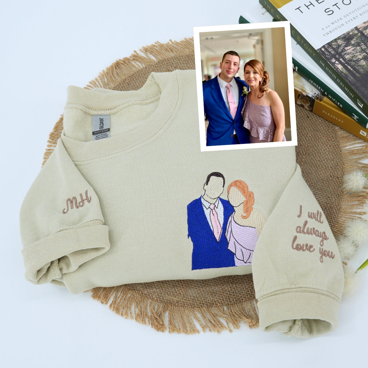 Sweats à capuche assortis brodés personnalisés avec ange et chat démon pour couples