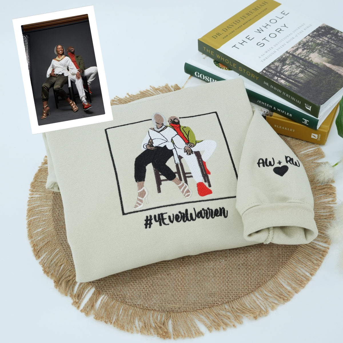 Individuell bestickte Engel- und Dämonenkatze-Kapuzenpullover für Paare