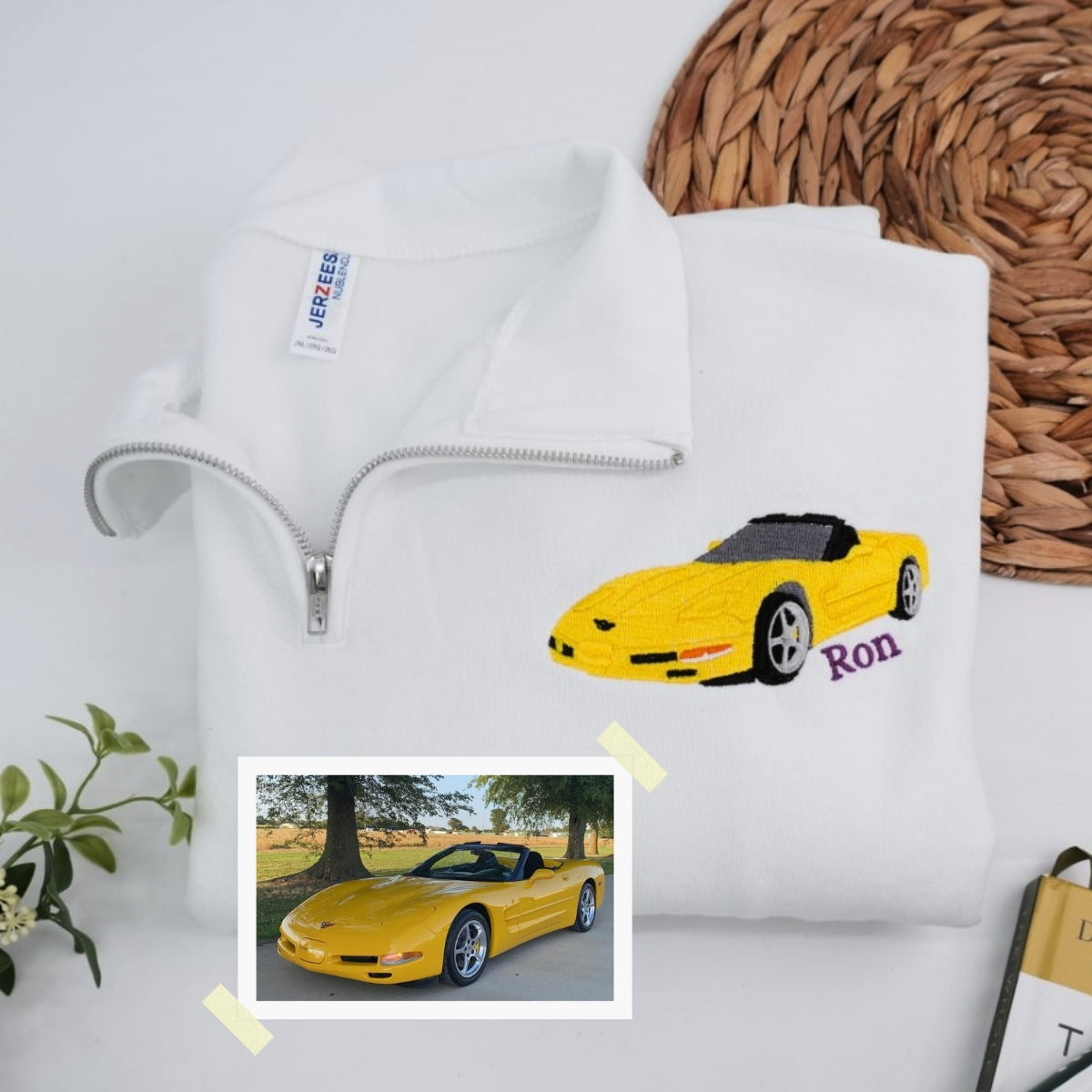 Sweats à capuche assortis brodés personnalisés avec ange et chat démon pour couples