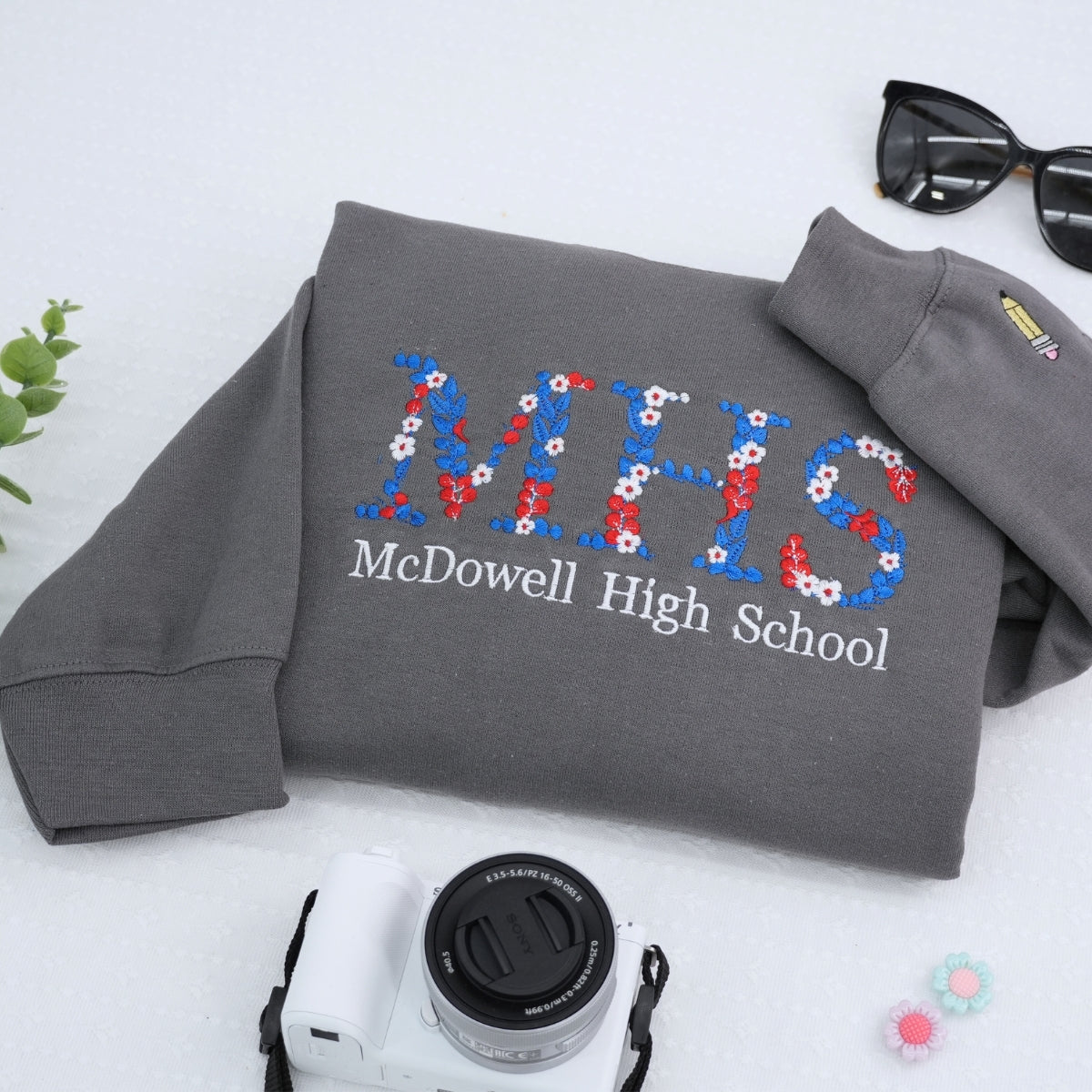 Individuell bestickte Engel- und Dämonenkatze-Kapuzenpullover für Paare