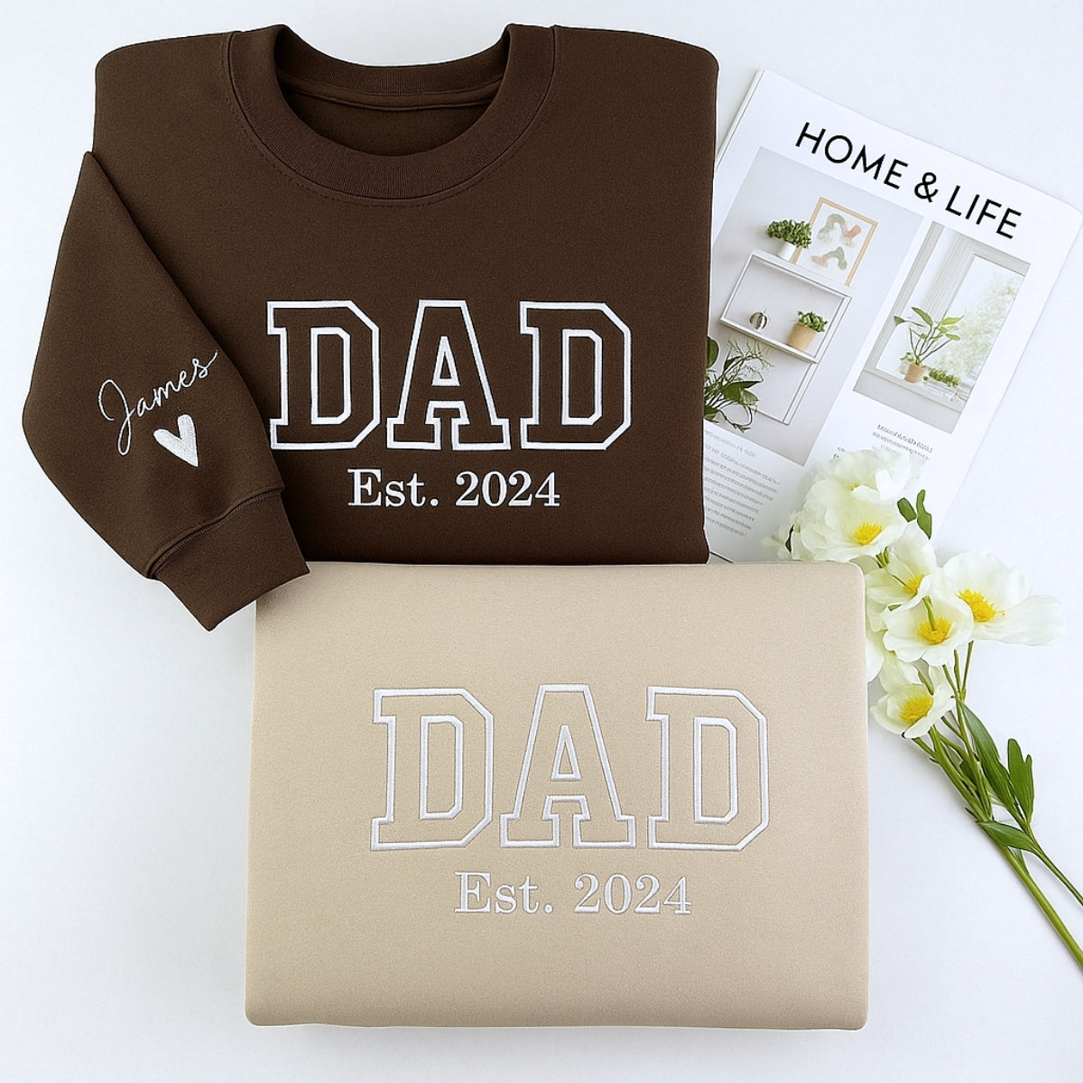 Sweats à capuche assortis brodés personnalisés avec ange et chat démon pour couples