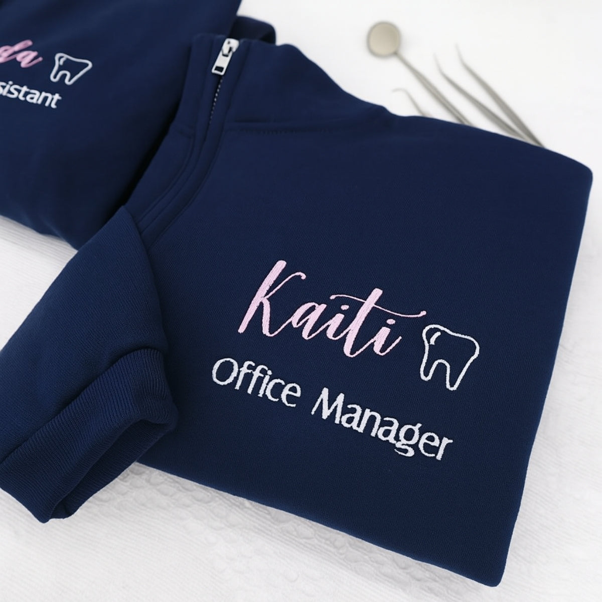 Individuell bestickte Engel- und Dämonenkatze-Kapuzenpullover für Paare