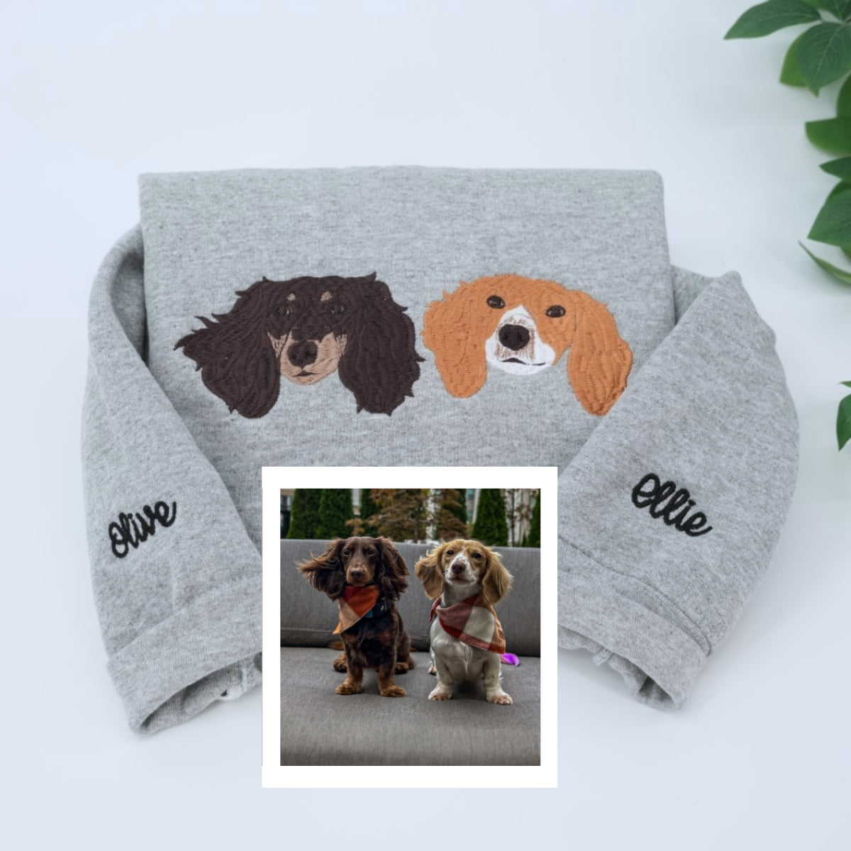 Sweats à capuche assortis brodés personnalisés avec ange et chat démon pour couples