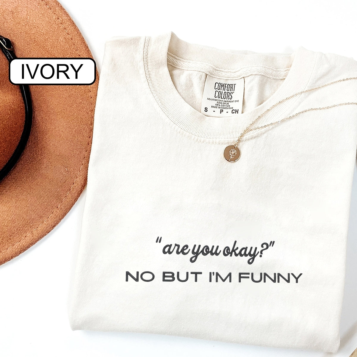 Custom Embroidered Are You Okay? T-Shirt | Funny Mental Health Quote Tee – Sarcastic Humor Gift for Women