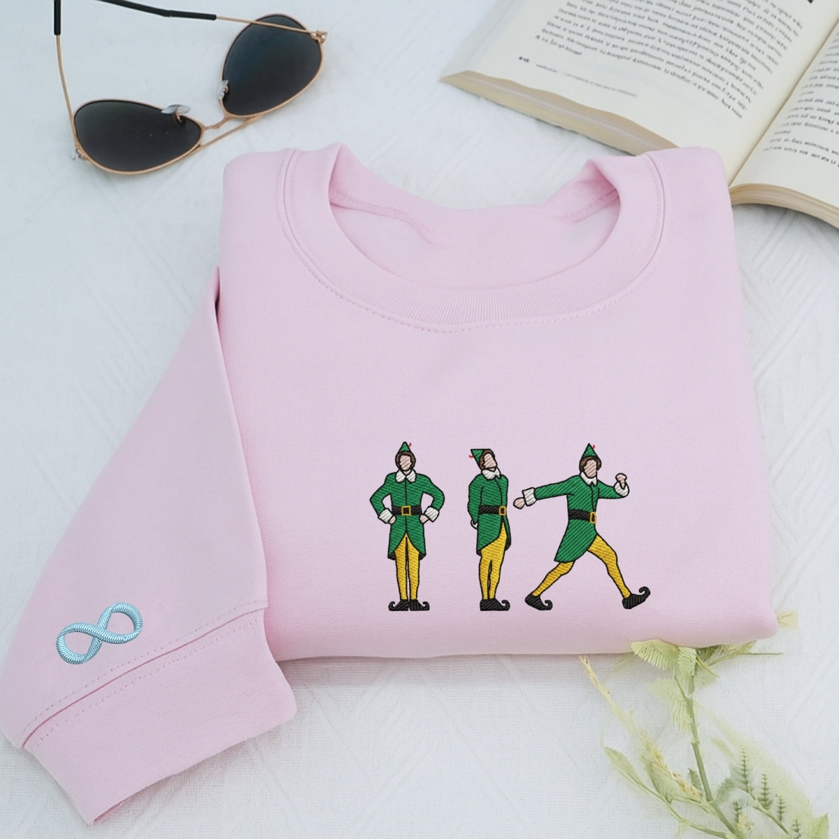 Individuell bestickte Engel- und Dämonenkatze-Kapuzenpullover für Paare