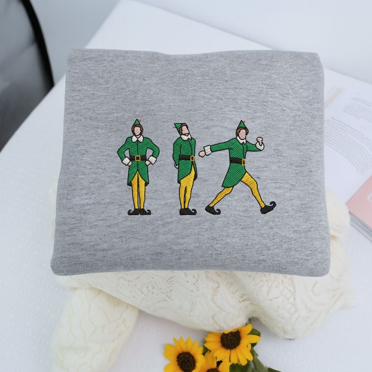 Individuell bestickte Engel- und Dämonenkatze-Kapuzenpullover für Paare