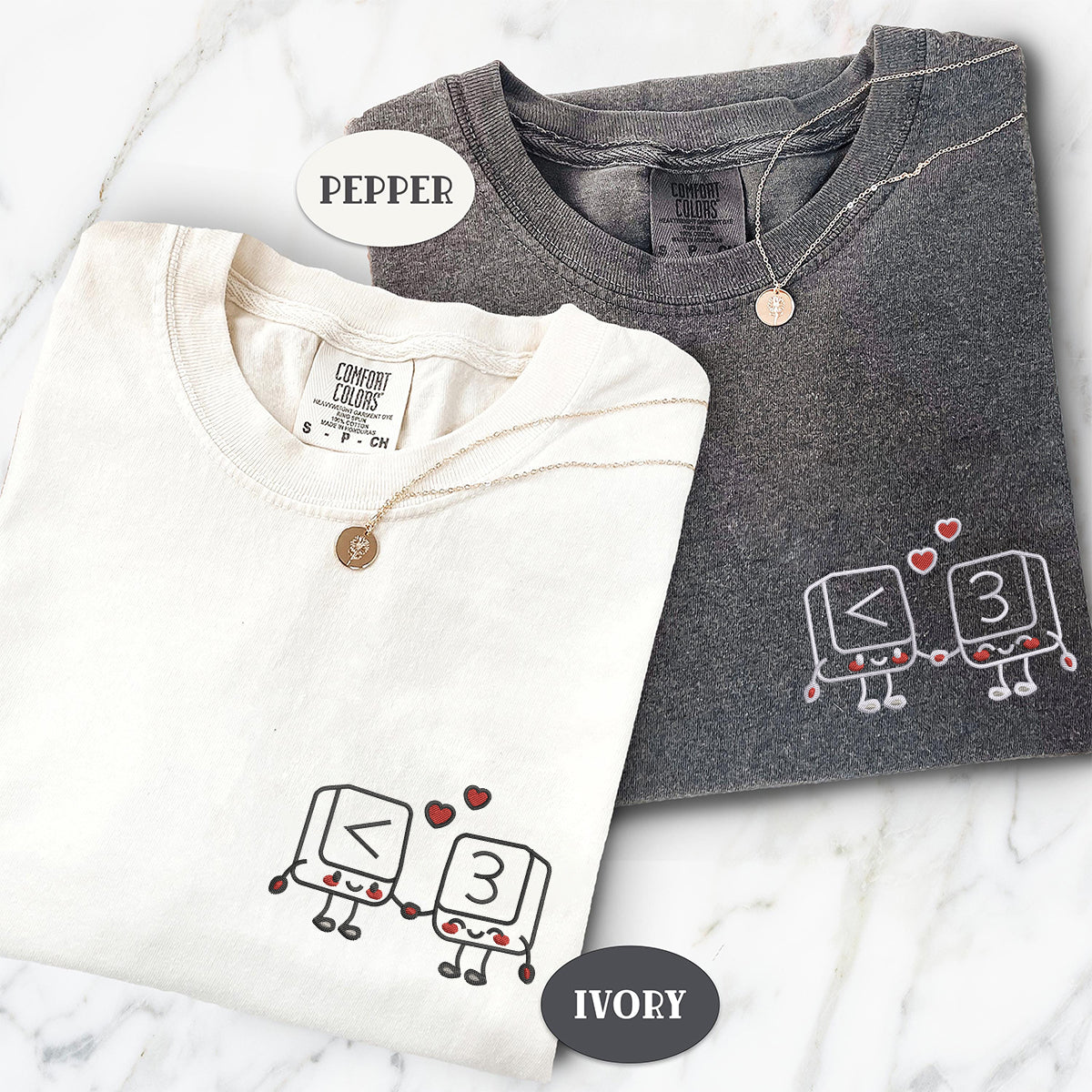Individuell bestickte Froschkönig und Froschkönigin passende T-Shirts für Paare