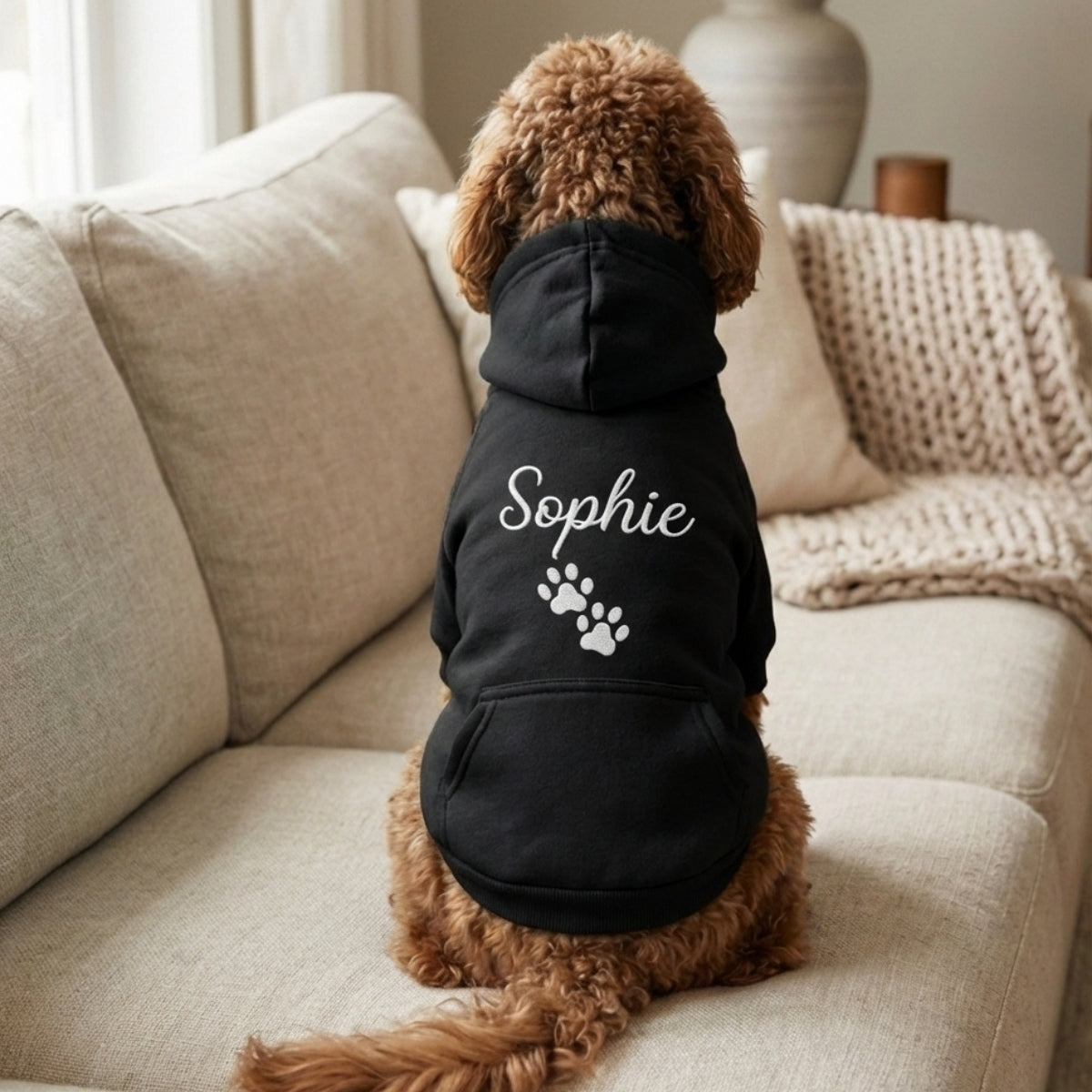 Sweats à capuche assortis brodés personnalisés avec ange et chat démon pour couples