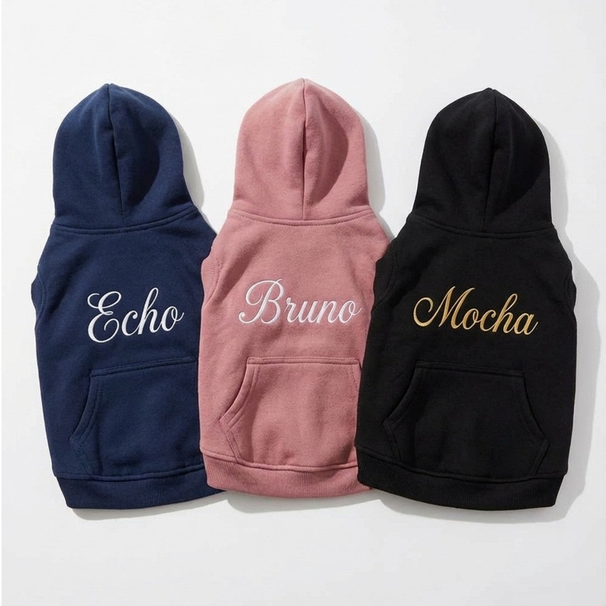 Sweats à capuche assortis brodés personnalisés avec ange et chat démon pour couples