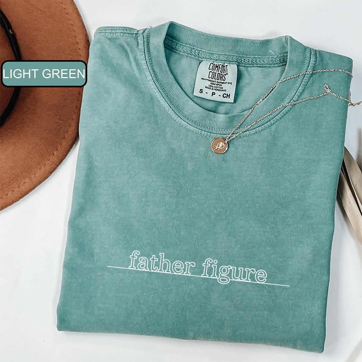 Custom Embroidered Father Figure T-Shirt | Funny Showgirl Era Tee – Retro Pop Culture Embroidered Gift