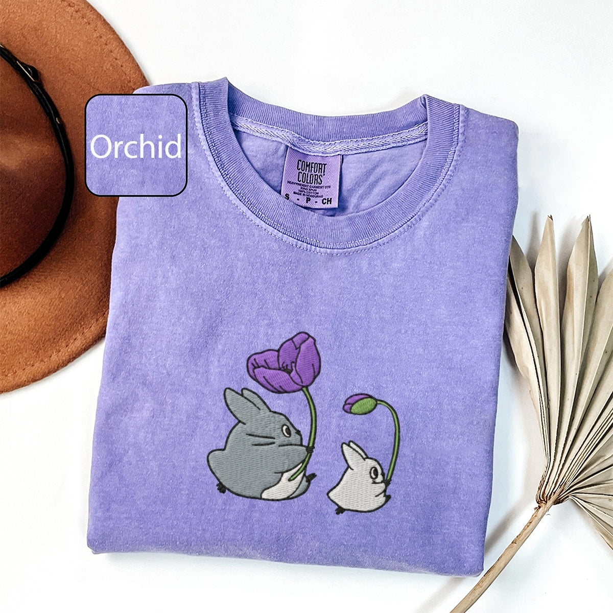 Custom Embroidered Forest Creatures T-Shirt – Cute Cozy Aesthetic Tee, Gift for Her