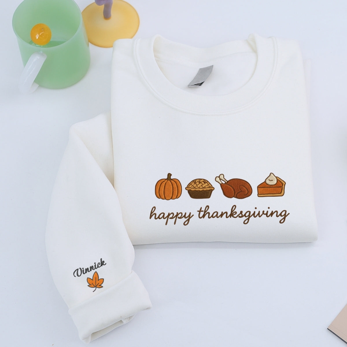 Individuell bestickte Engel- und Dämonenkatze-Kapuzenpullover für Paare