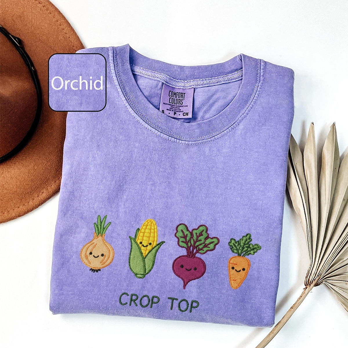 Custom Embroidered I’ll Be in My Office Gardening Crop Top T-Shirt | Funny Plant Mom Tee – Cottagecore Farmer Gift