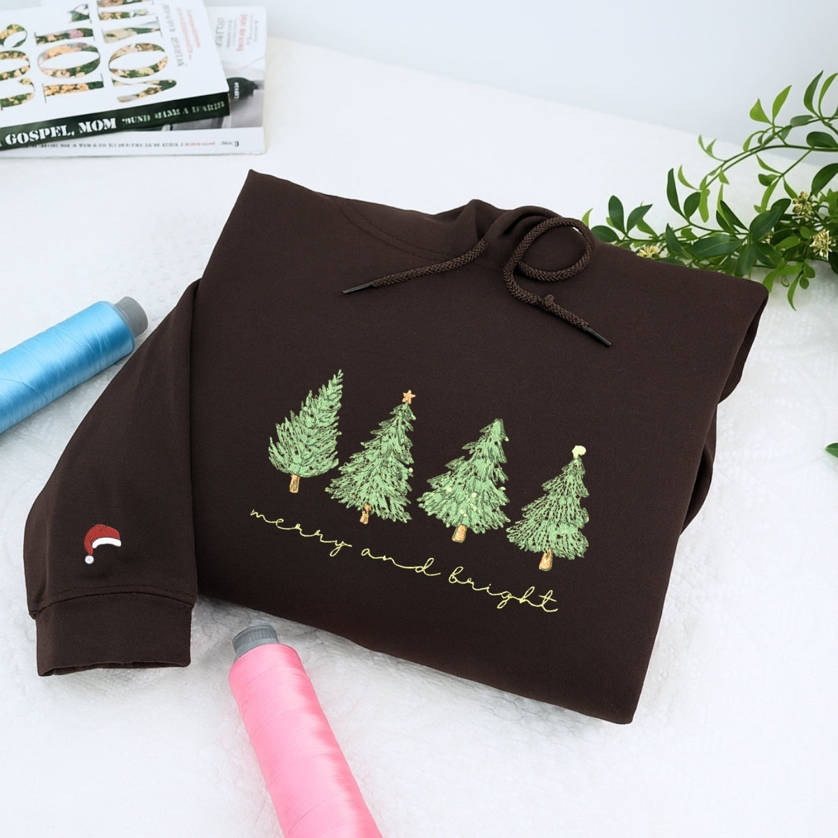 Sweats à capuche assortis brodés personnalisés avec ange et chat démon pour couples