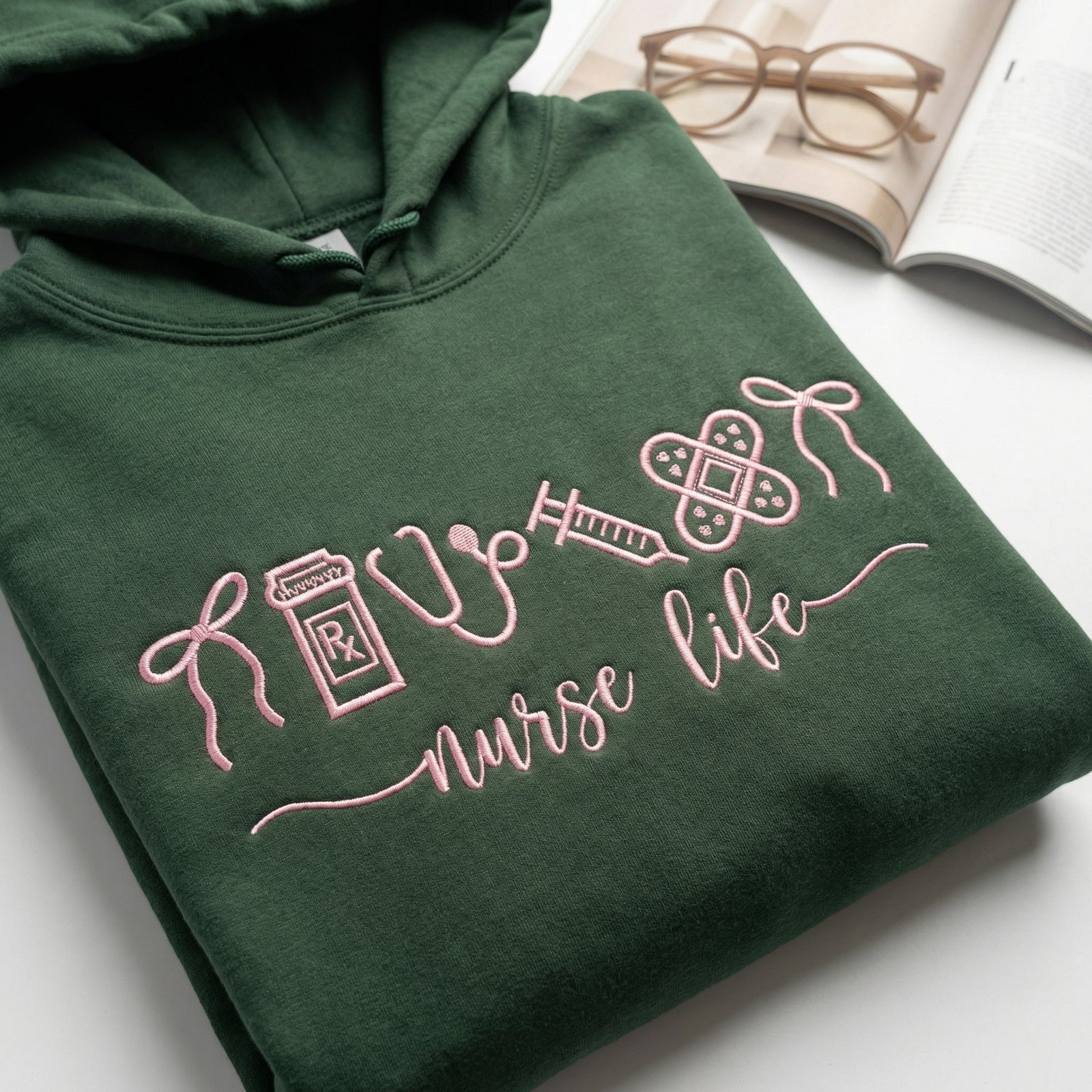 Individuell bestickte Engel- und Dämonenkatze-Kapuzenpullover für Paare