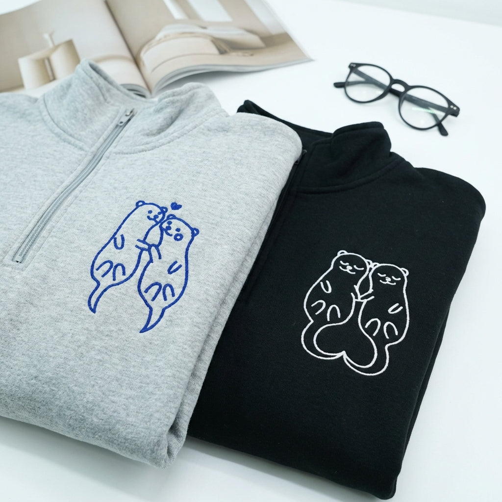 Somebody Somebody's Problem Paare benutzerdefinierte bestickte passende Hoodies für Paare