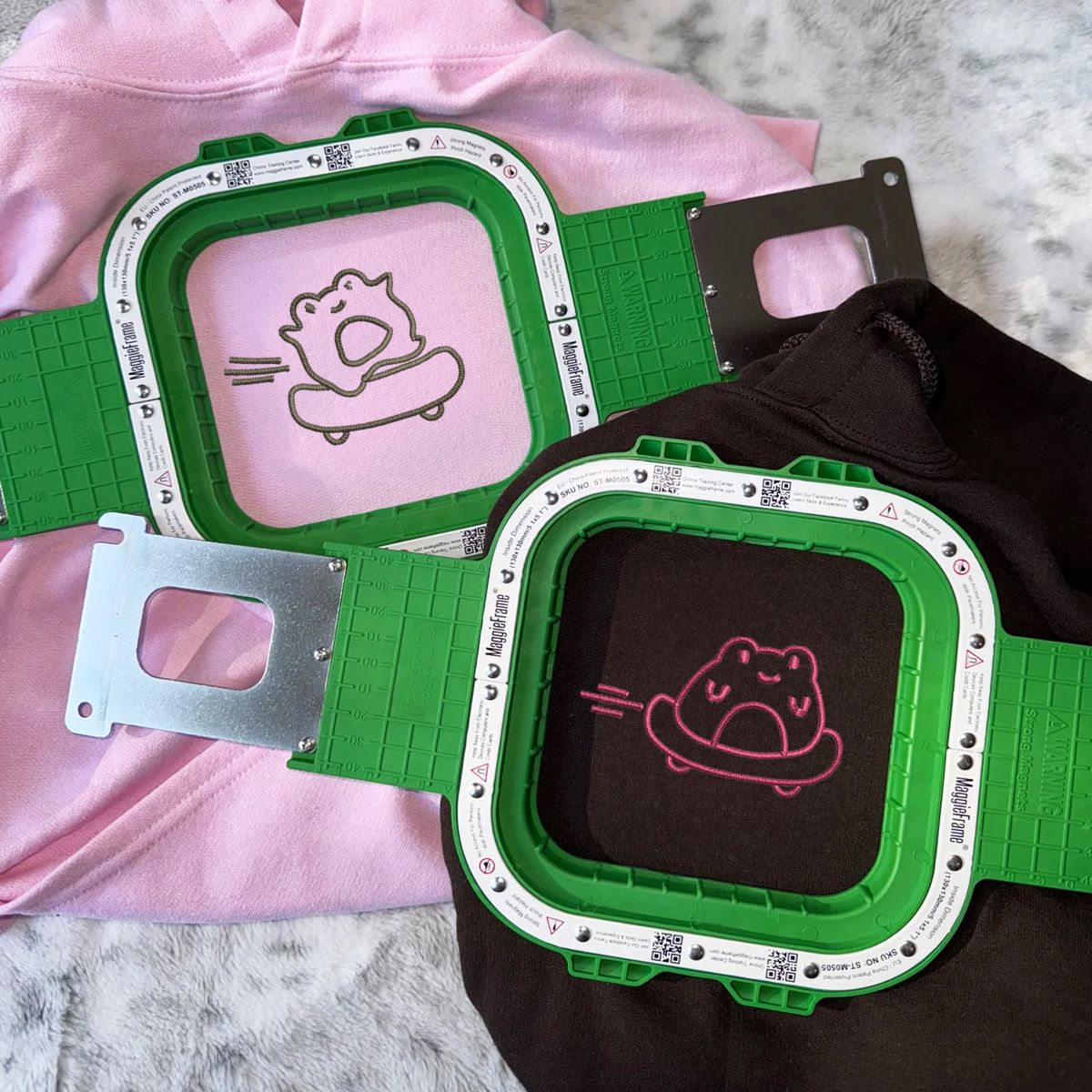 Benutzerdefinierte bestickte Skateboard Frosch passende Hoodies für Paare
