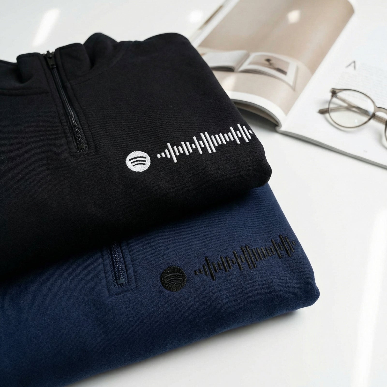 Sweats à capuche brodés personnalisés assortis pour couples