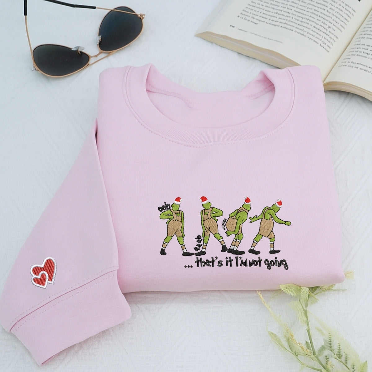 Custom Embroidered That’s It, I’m Not Going Christmas Sweatshirt | Funny Holiday Hoodie