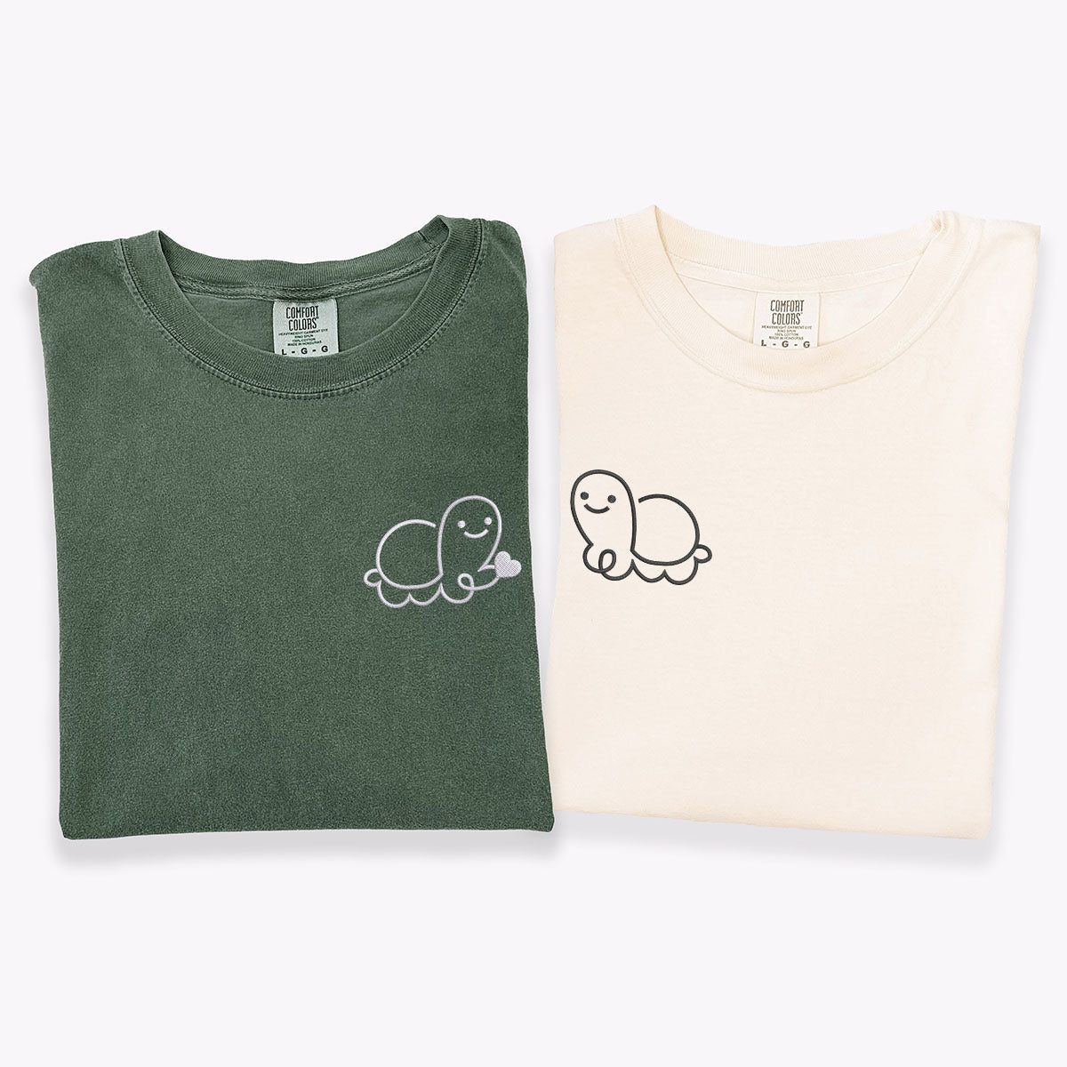 Individuell bestickte Turtle Love Passende T-Shirts für Paare