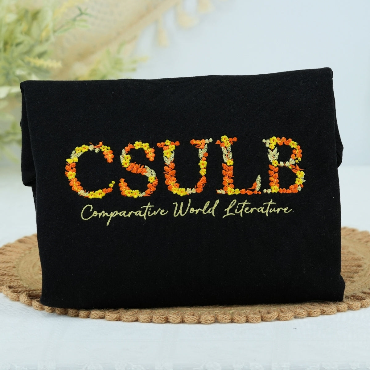 Custom Graduation Hoodies - Floral Embroidered University Sweatshirts - Graduate Gift