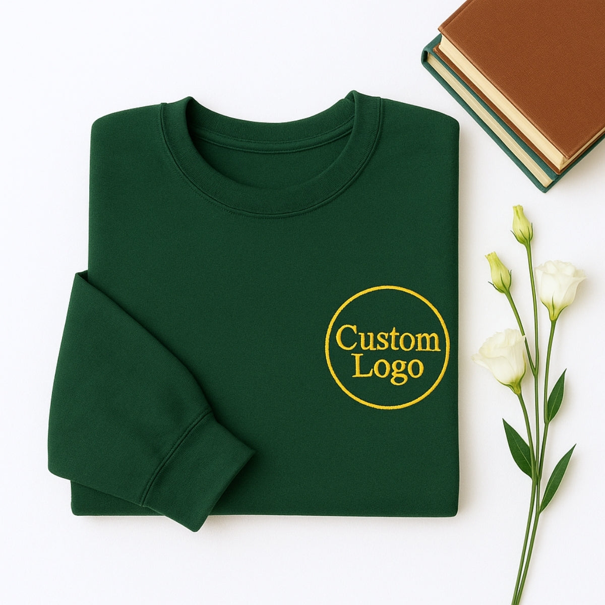 Custom Logo Embroidered Sweatshirts - Corporate Business Apparel - Employee Team Uniforms