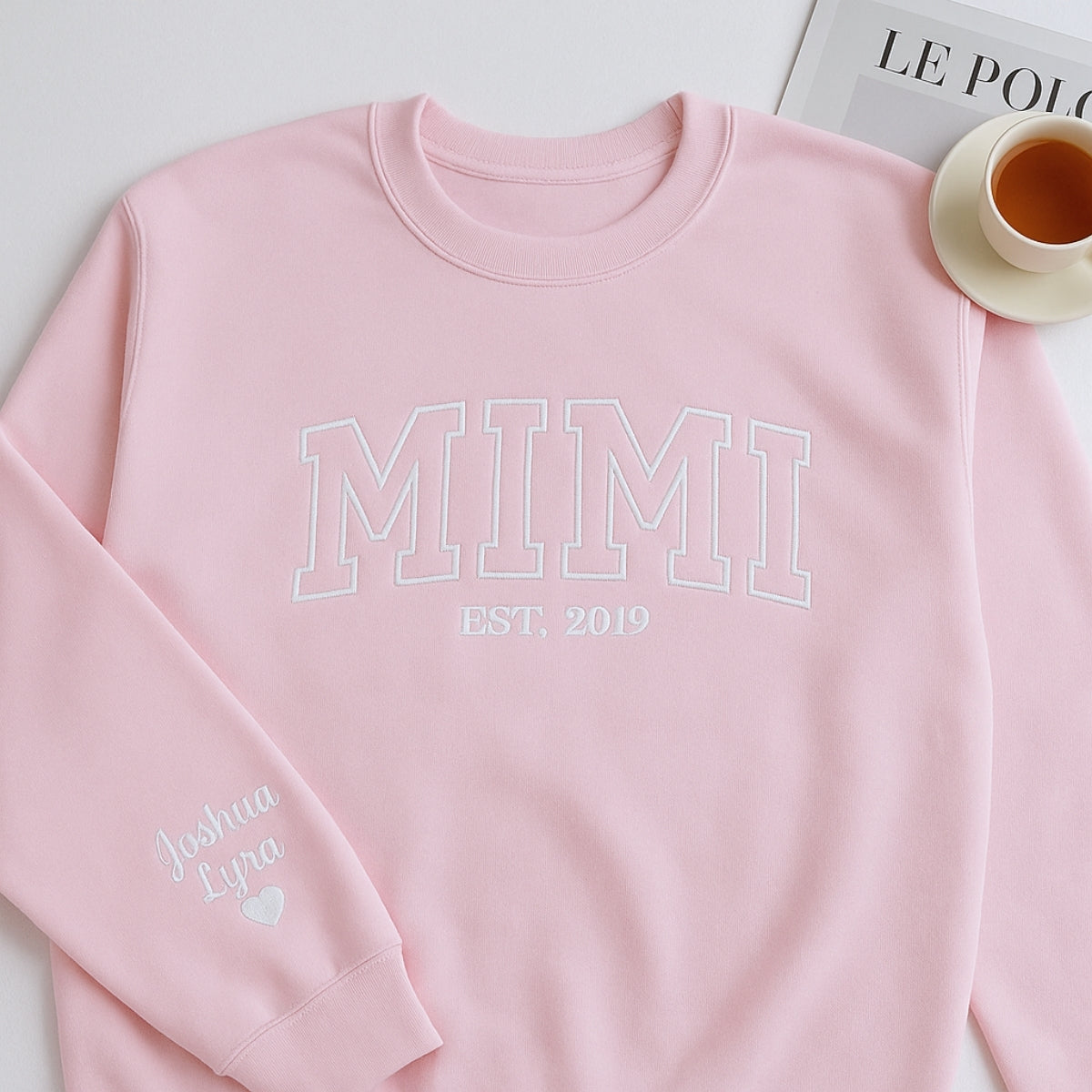 Custom Mimi Hoodies with Established Year - Personalized Grandma Varsity Sweatshirts with Names