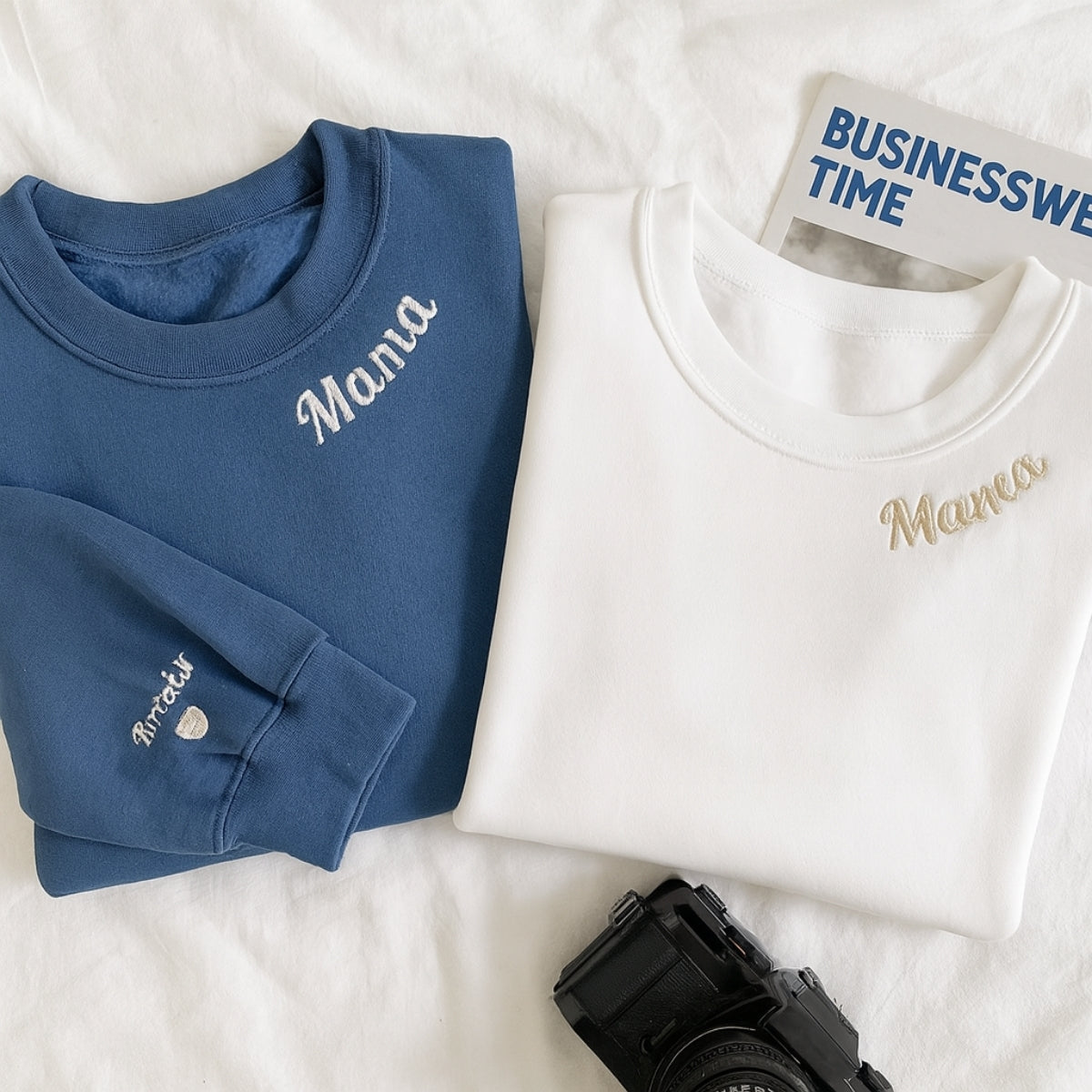 Custom Mom Hoodies - Personalized Name Embroidered Sweatshirts - Perfect Mother's Day Gift