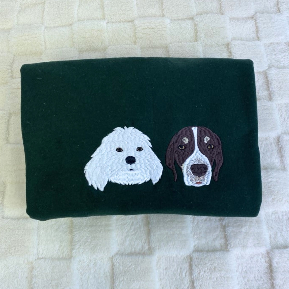 Individuell bestickte Engel- und Dämonenkatze-Kapuzenpullover für Paare