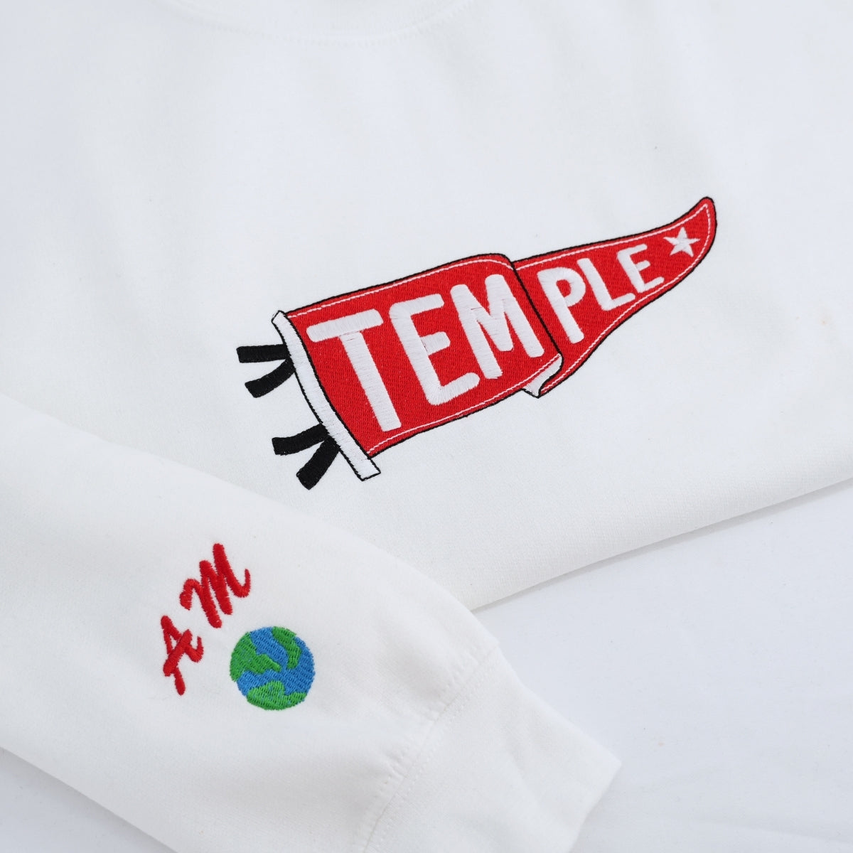 Individuell bestickte Engel- und Dämonenkatze-Kapuzenpullover für Paare