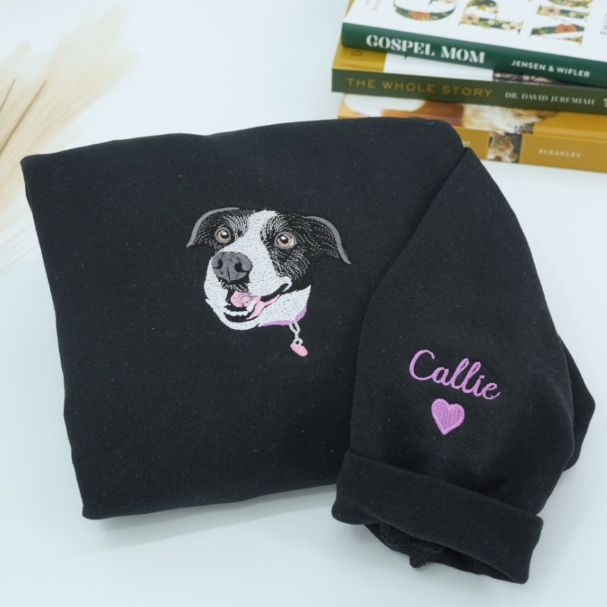 Individuell bestickte Engel- und Dämonenkatze-Kapuzenpullover für Paare