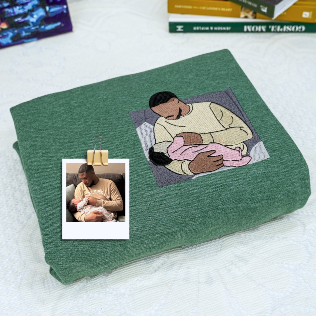Individuell bestickte Engel- und Dämonenkatze-Kapuzenpullover für Paare