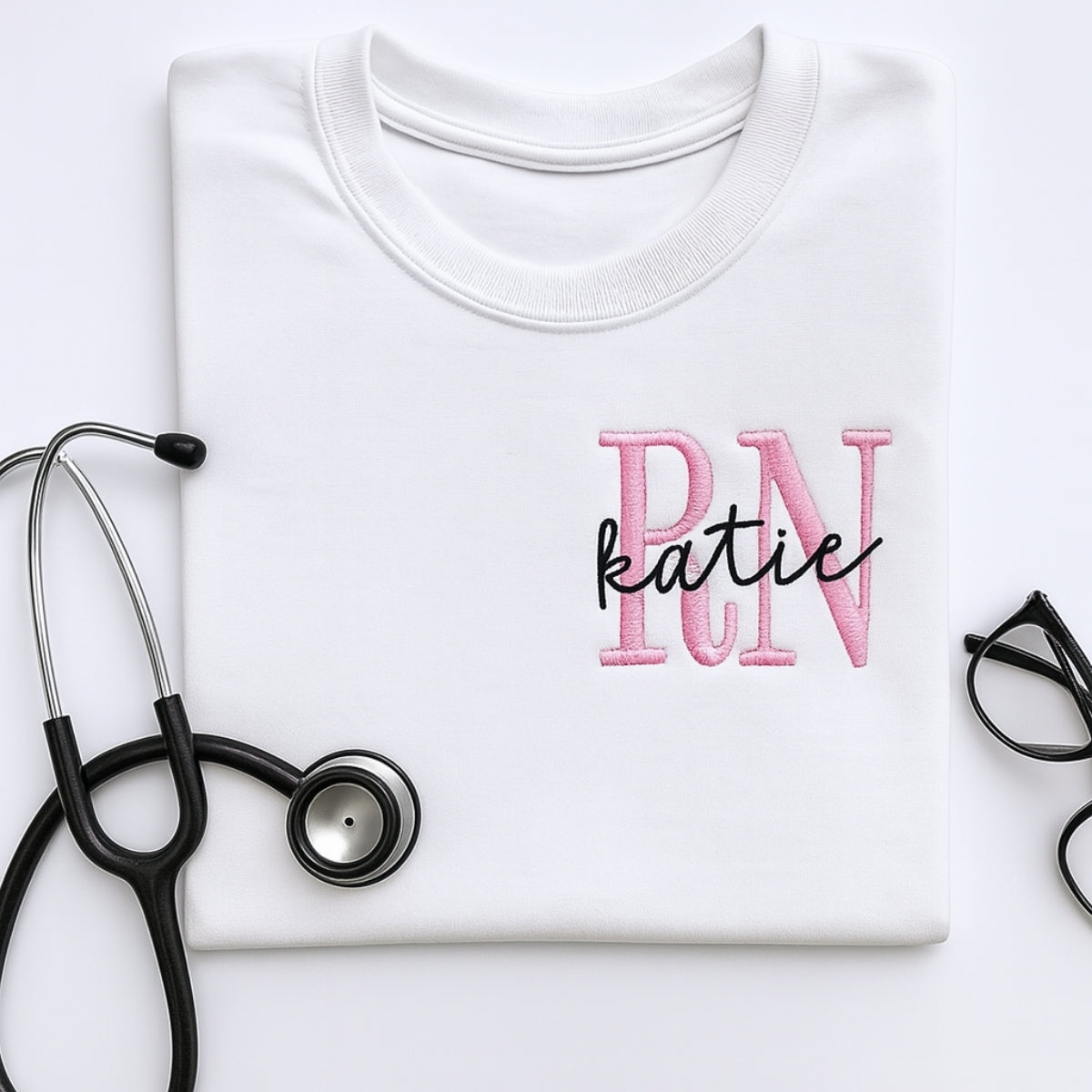 Individuell bestickte Engel- und Dämonenkatze-Kapuzenpullover für Paare