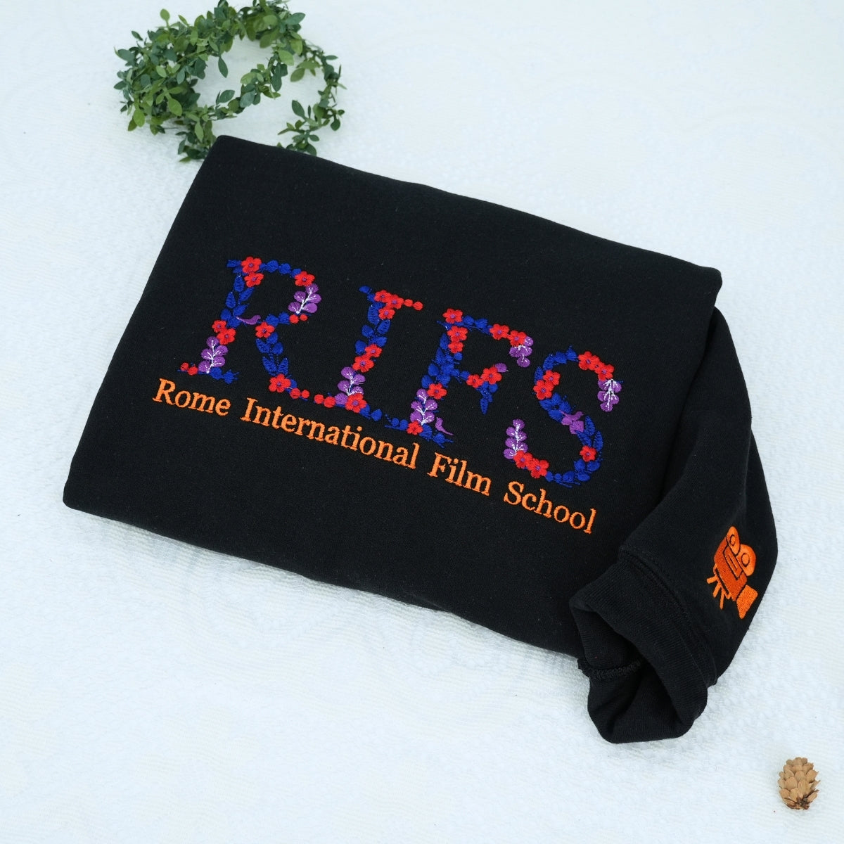 Custom School Hoodies - Floral Embroidered University Sweatshirts - Perfect Student Graduation Gift