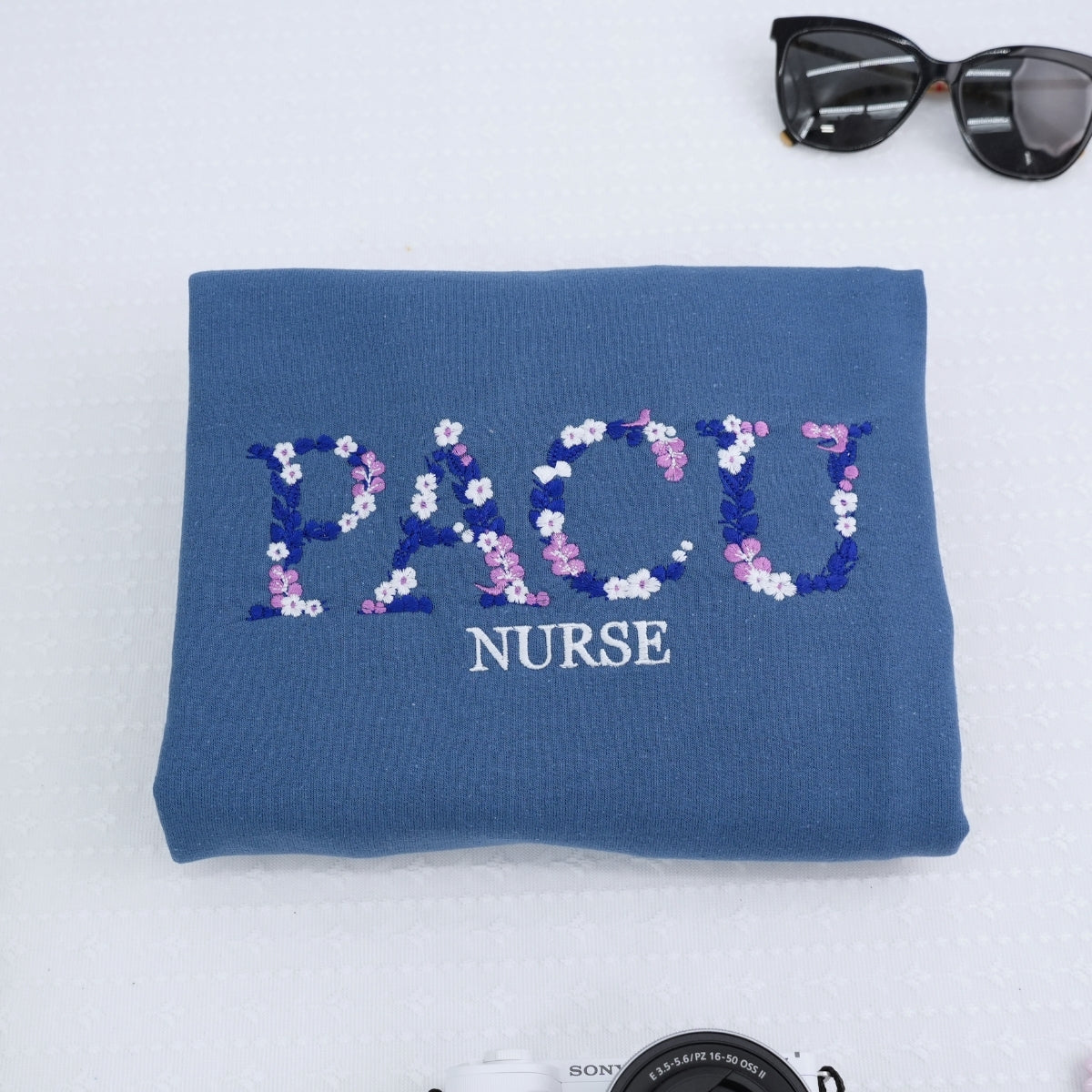 Custom University Hoodies with Floral Letters - College Graduation Sweatshirts - Personalized School Spirit