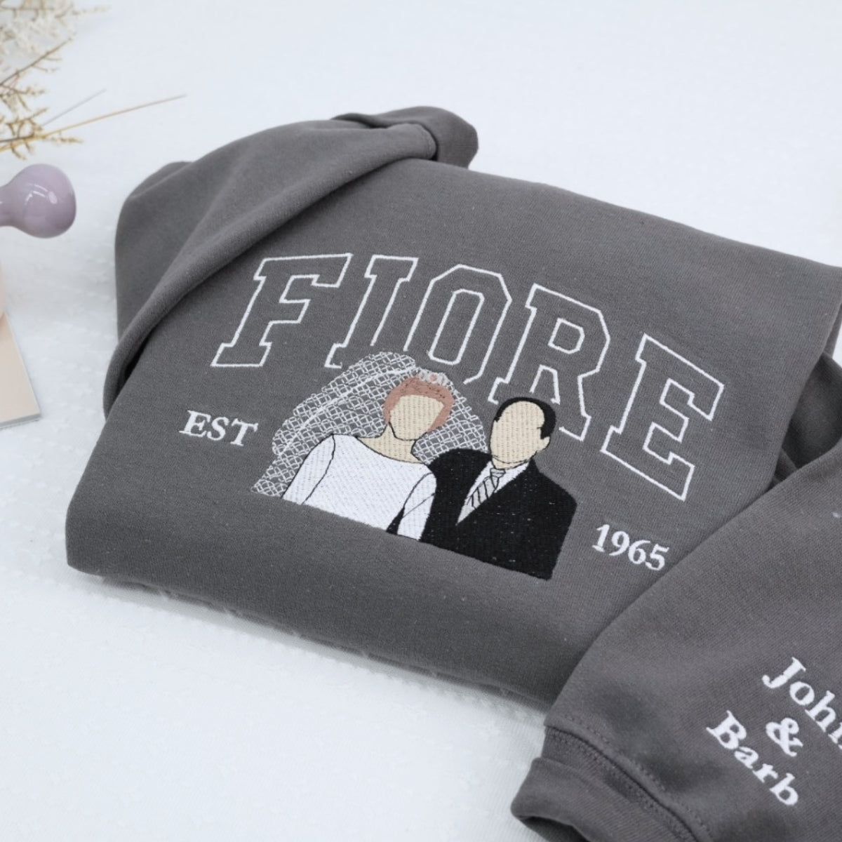 Sweats à capuche assortis brodés personnalisés avec ange et chat démon pour couples