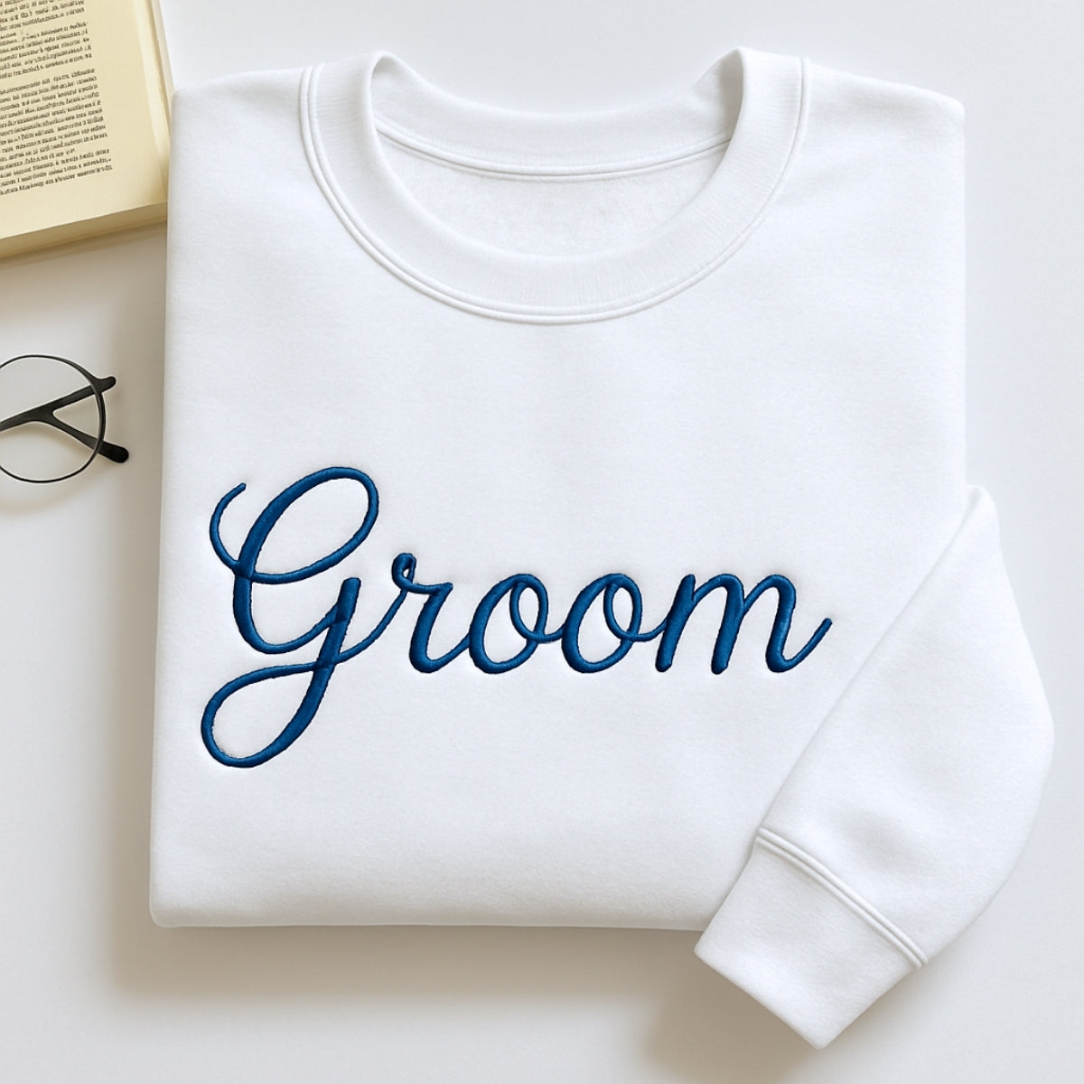 Groom Custom Sweatshirt - Wedding Embroidered Apparel - Perfect Bachelor Party Gift