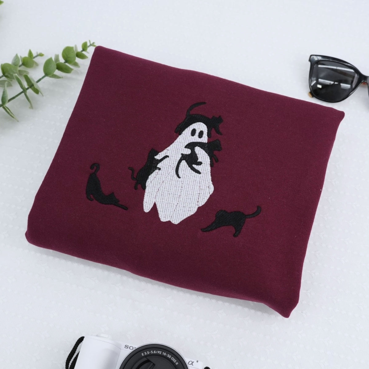 Sweats à capuche assortis brodés personnalisés avec ange et chat démon pour couples