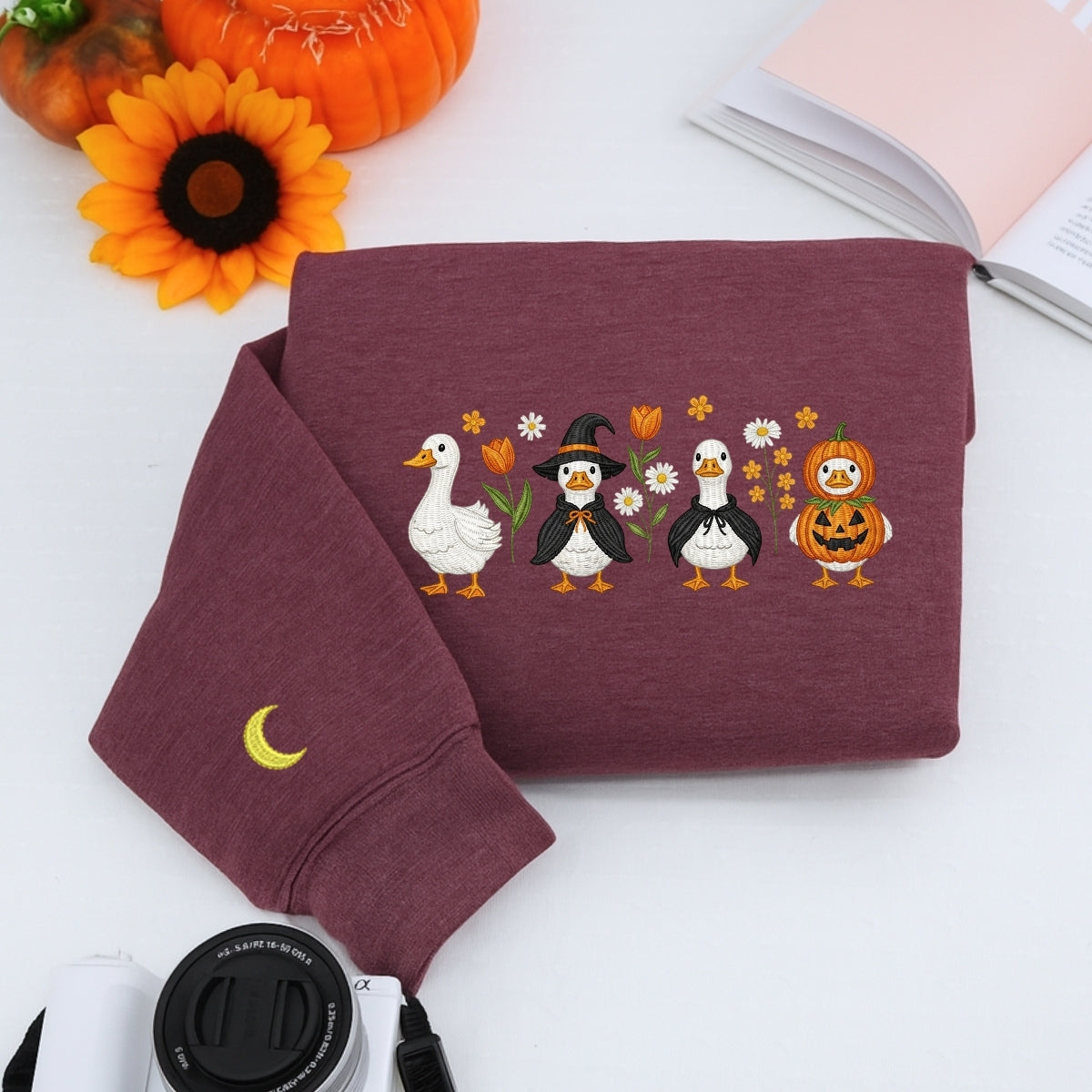 Individuell bestickte Engel- und Dämonenkatze-Kapuzenpullover für Paare