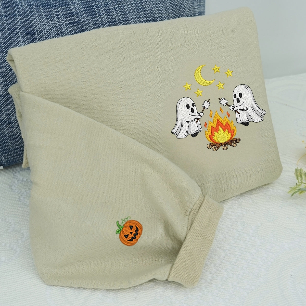 Individuell bestickte Engel- und Dämonenkatze-Kapuzenpullover für Paare