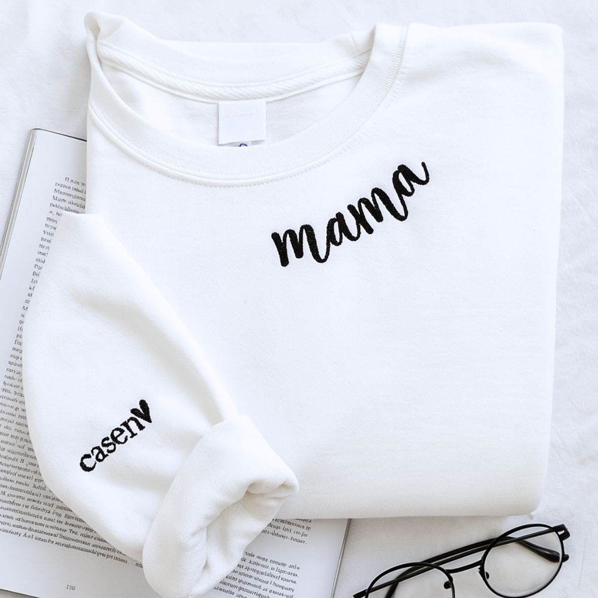 Individuell bestickte Engel- und Dämonenkatze-Kapuzenpullover für Paare