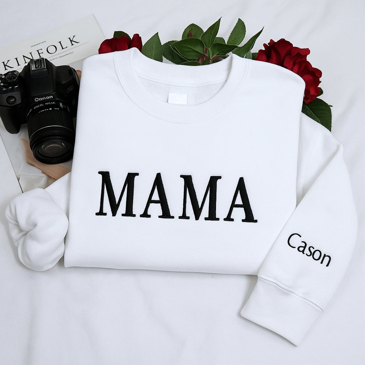 Individuell bestickte Engel- und Dämonenkatze-Kapuzenpullover für Paare