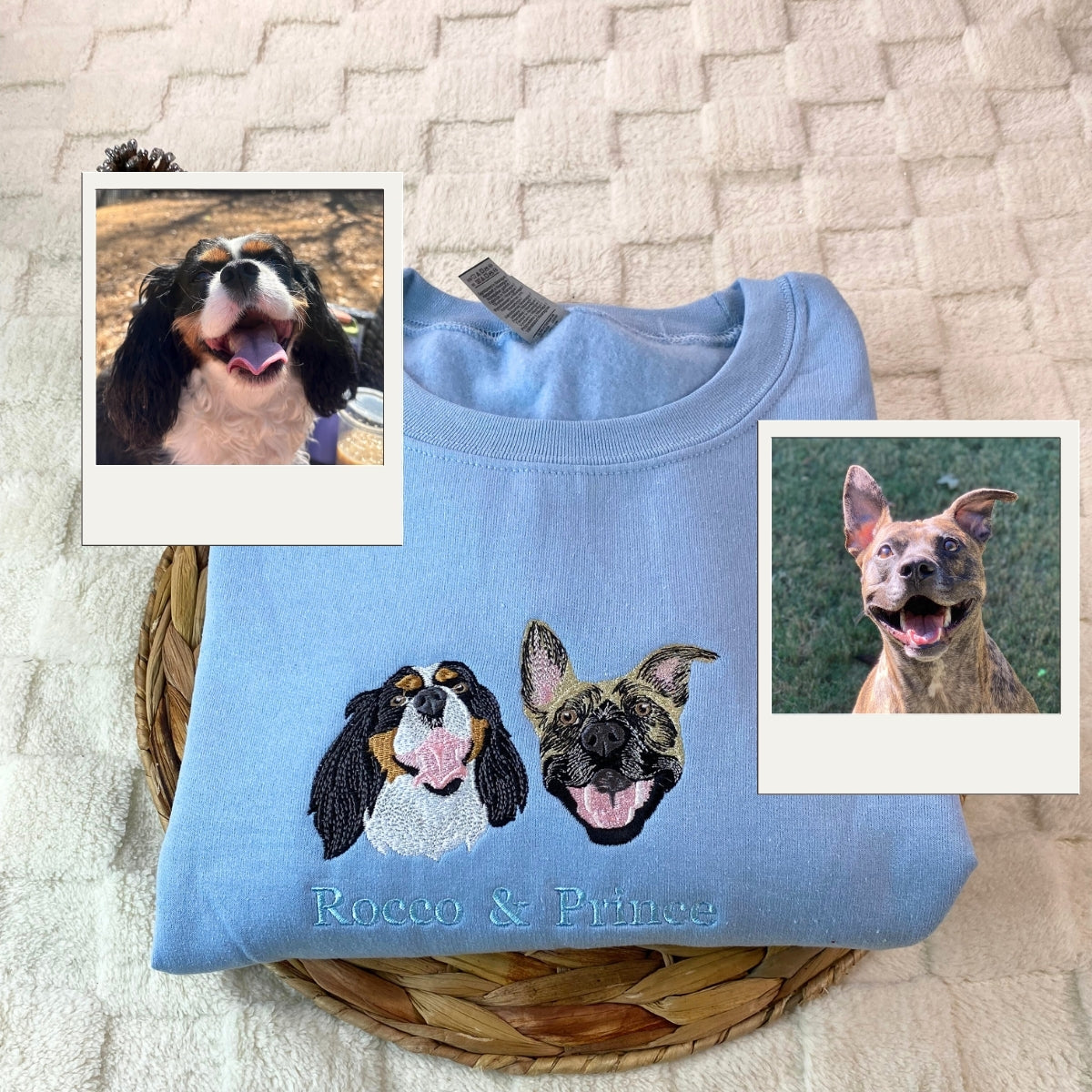 Individuell bestickte Engel- und Dämonenkatze-Kapuzenpullover für Paare
