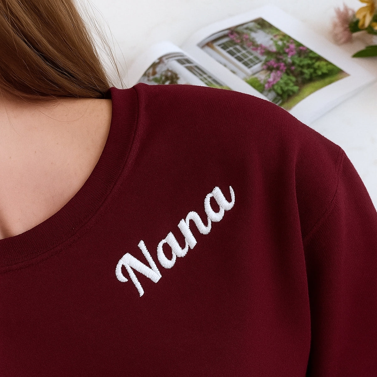 Individuell bestickte Engel- und Dämonenkatze-Kapuzenpullover für Paare