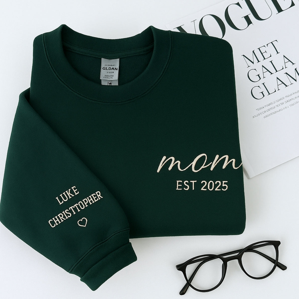 Individuell bestickte Engel- und Dämonenkatze-Kapuzenpullover für Paare