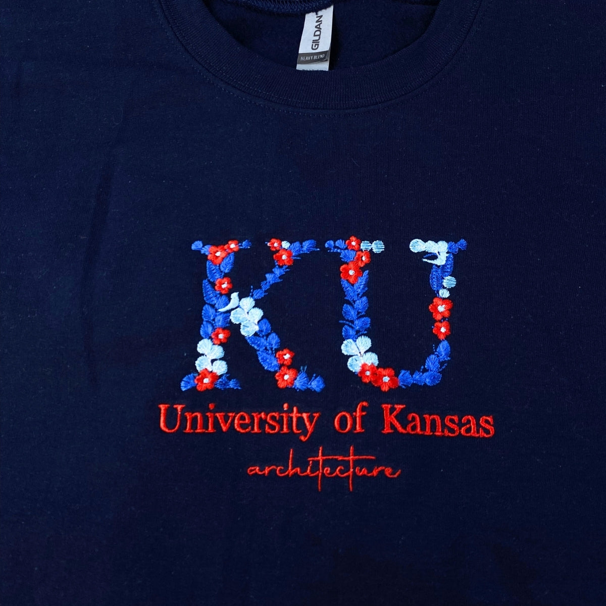 Personalized Botanical University Hoodies - Custom Floral Name Embroidered College Sweatshirts