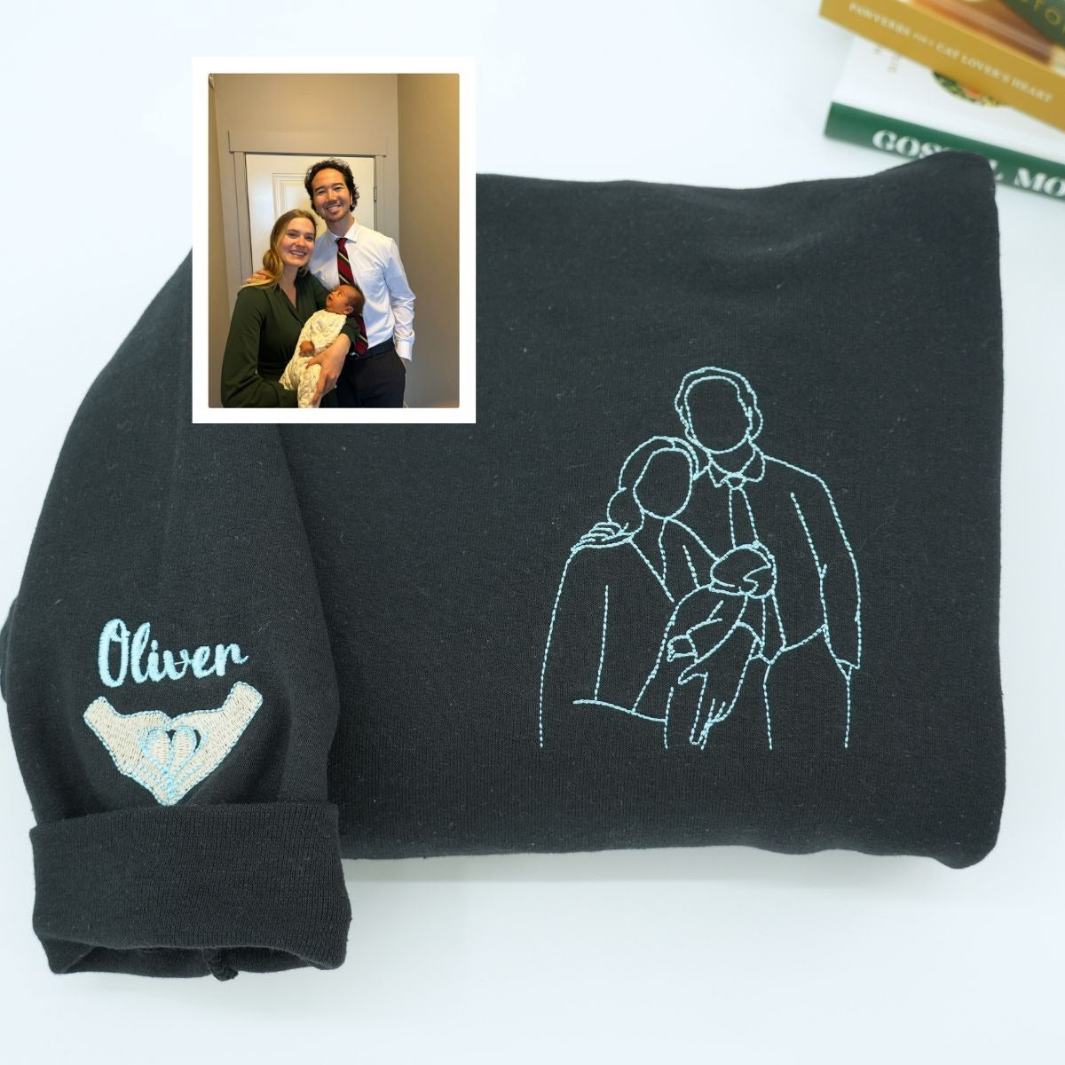 Sweats à capuche brodés personnalisés avec images